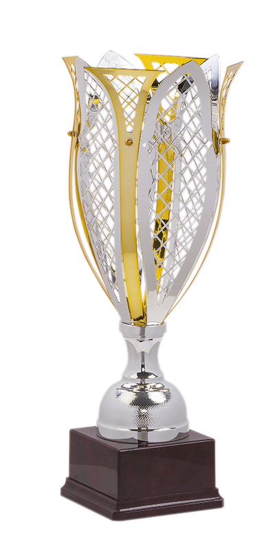 Prestige pohár kombinácia striebornej a zlatej farby