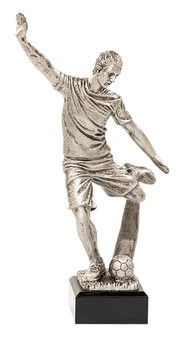 Futbalová figurína s podstavcom