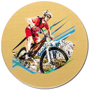 Mini UV emblém horské byciklovanie